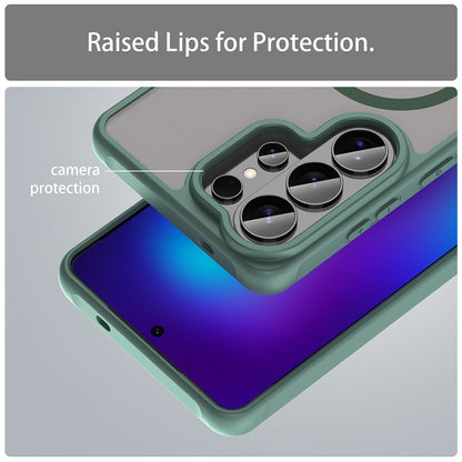 MagSafe Hülle für Samsung Galaxy S26 Ultra, Techsuit, HaloFrost II, Grün