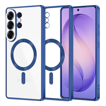 MagSafe Hülle für Samsung Galaxy S26 Ultra, Techsuit, Luxury Crystal, Dunkelblau