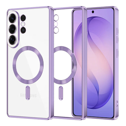 MagSafe Hülle für Samsung Galaxy S26 Ultra, Techsuit, Luxury Crystal, Helles Lila