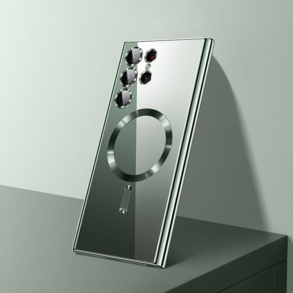 MagSafe Hülle für Samsung Galaxy S26 Ultra, Techsuit, Luxury Crystal, Rosa