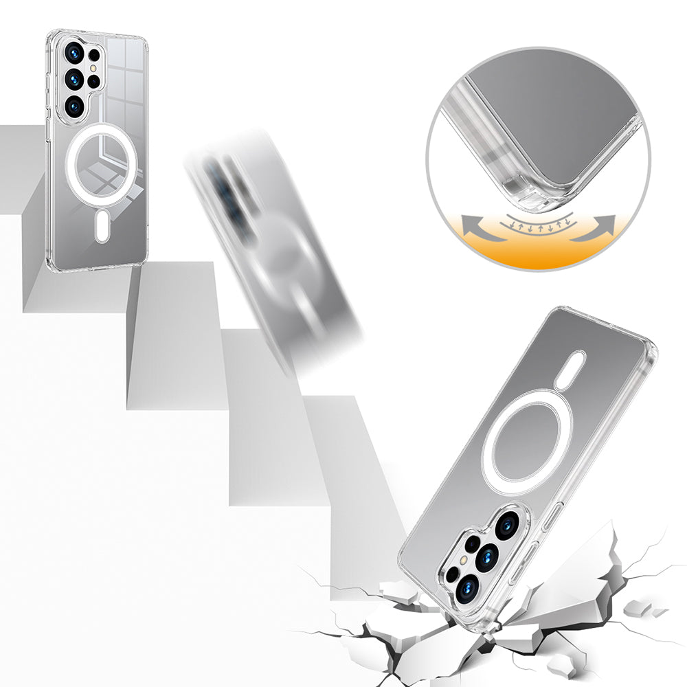 MagSafe Hülle für Samsung Galaxy S26 Ultra, Techsuit, Pro, Transparent