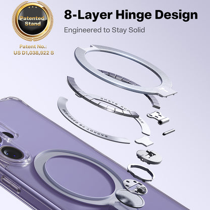 MagSafe Hülle für Samsung Galaxy S26 Ultra, Torras, Ostand Spin, Transparent