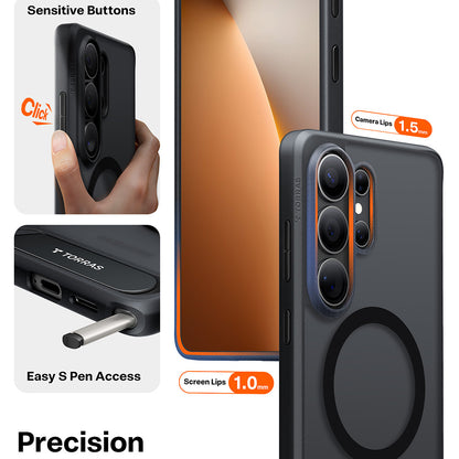 MagSafe Hülle für Samsung Galaxy S26 Ultra, Torras, Pstand, Schwarz