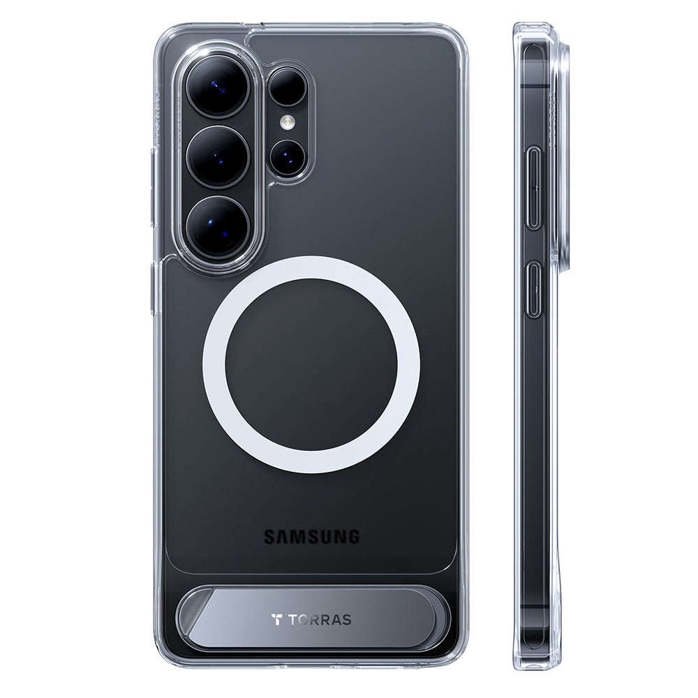 MagSafe Hülle für Samsung Galaxy S26 Ultra, Torras, Pstand, Transparent