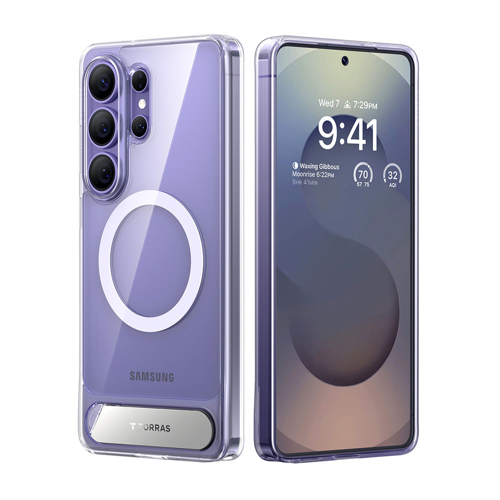 MagSafe Hülle für Samsung Galaxy S26 Ultra, Torras, Pstand, Transparent