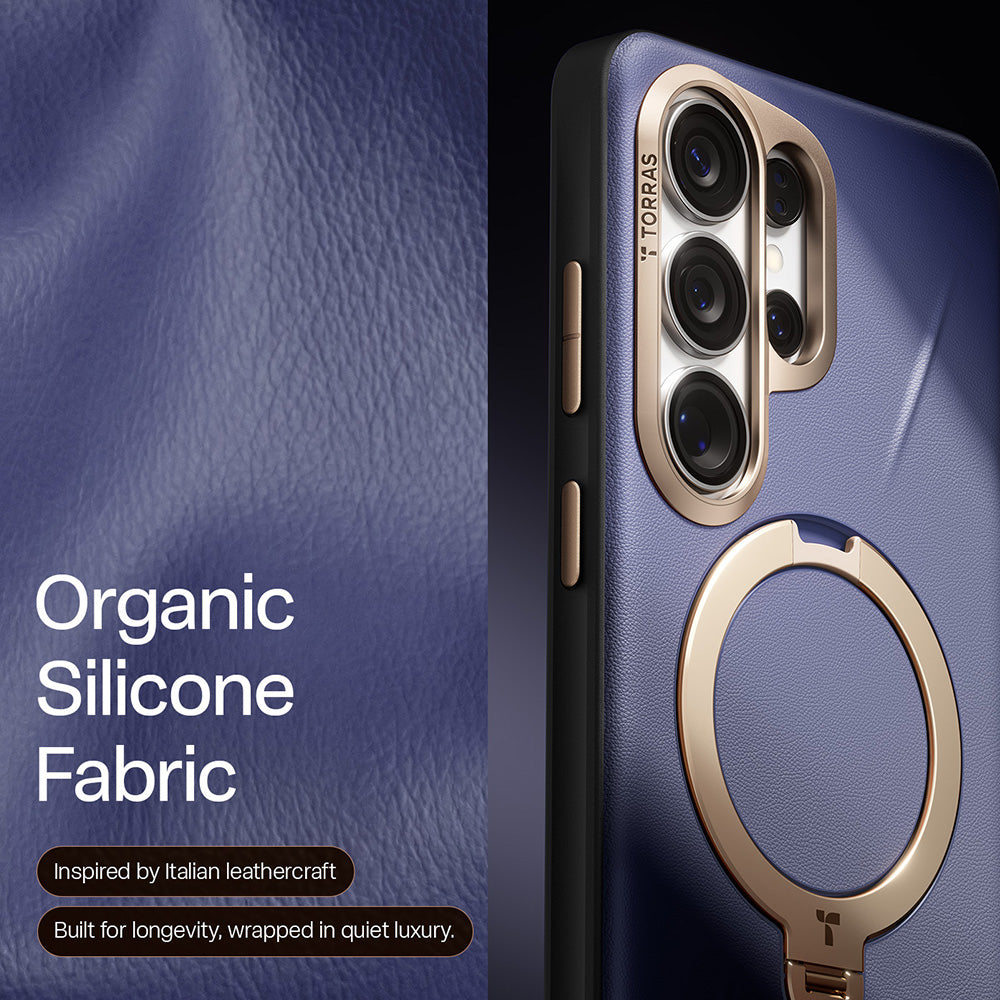 MagSafe Hülle für Samsung Galaxy S26 Ultra, Torras, QPRO Leather, Lila