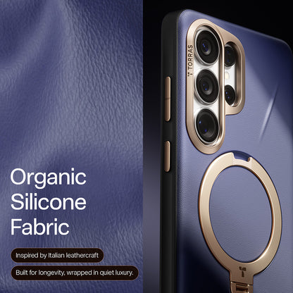 MagSafe Hülle für Samsung Galaxy S26 Ultra, Torras, QPRO Leather, Lila