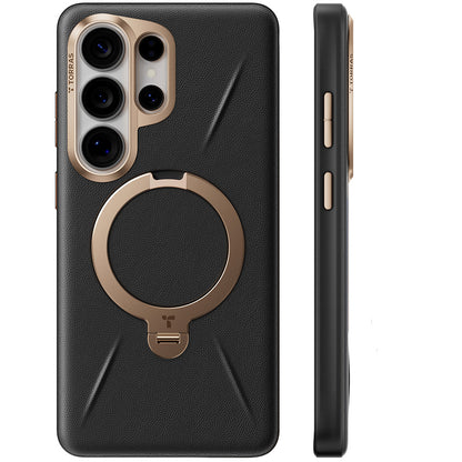 MagSafe Hülle für Samsung Galaxy S26 Ultra, Torras, QPRO Leather, Schwarz