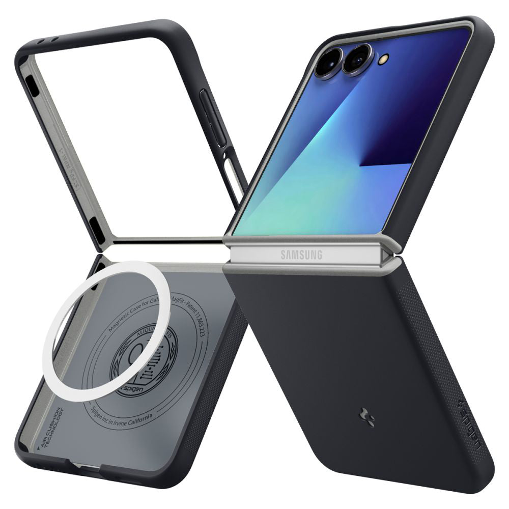 MagSafe Hülle für Samsung Galaxy Z Flip7 F766, Spigen, Caseology Nano Pop, Schwarz ACS11158