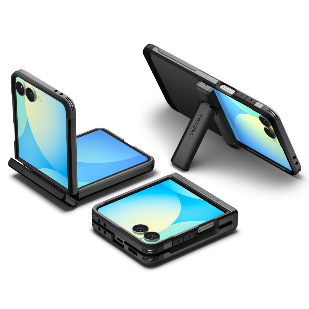 MagSafe Hülle für Samsung Galaxy Z Flip7 F766, Spigen, Tough Armor Pro, Schwarz ACS09561