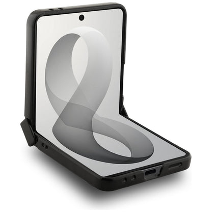MagSafe-Hülle für Samsung Galaxy Z Flip8 F776, Guess, 4G Leather Classic, Braun