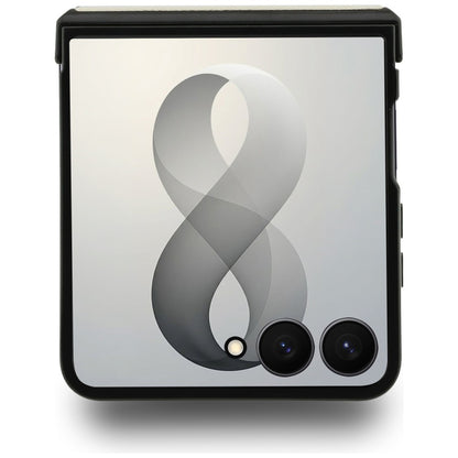 MagSafe-Hülle für Samsung Galaxy Z Flip8 F776, Guess, Ring Stand Grained Classic Logo, Beige