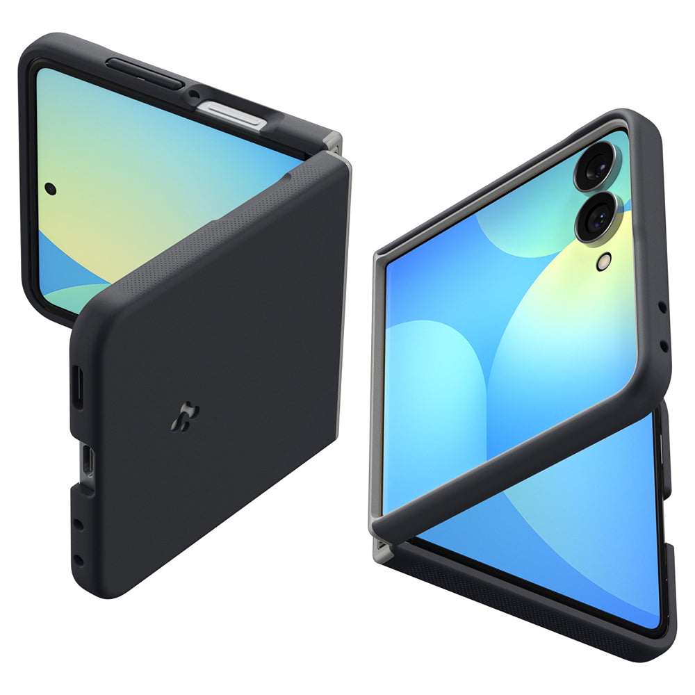 MagSafe-Hülle für Samsung Galaxy Z Flip8 F776, Spigen, Caseology Nano Pop, Schwarz ACS11523