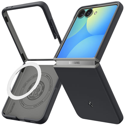 MagSafe-Hülle für Samsung Galaxy Z Flip8 F776, Spigen, Caseology Nano Pop, Schwarz ACS11523