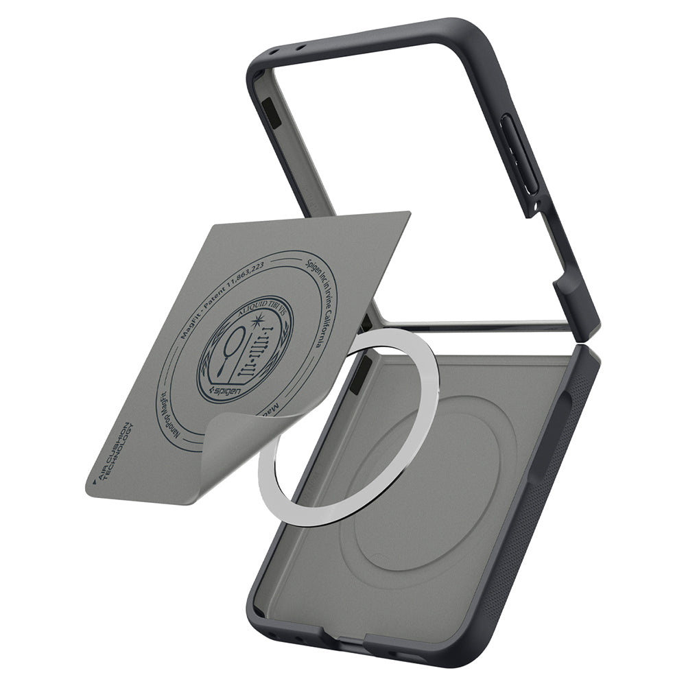 MagSafe-Hülle für Samsung Galaxy Z Flip8 F776, Spigen, Caseology Nano Pop, Schwarz ACS11523