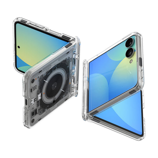 MagSafe-Hülle für Samsung Galaxy Z Flip8 F776, Spigen, Ultra Hybrid Pro Neo One, Transparent ACS11525