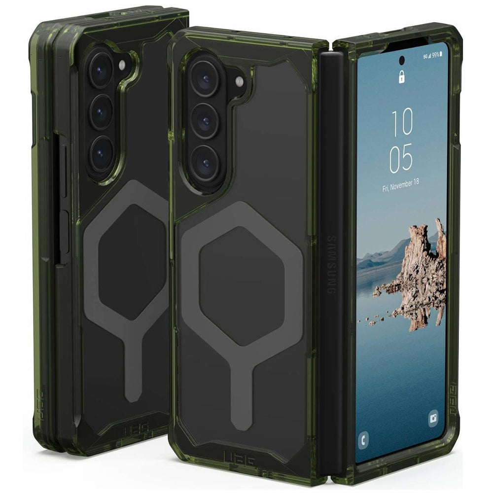 MagSafe-Hülle für Samsung Galaxy Z Fold5 F946, Urban Armor Gear, Plyo Pro, Grün Grau