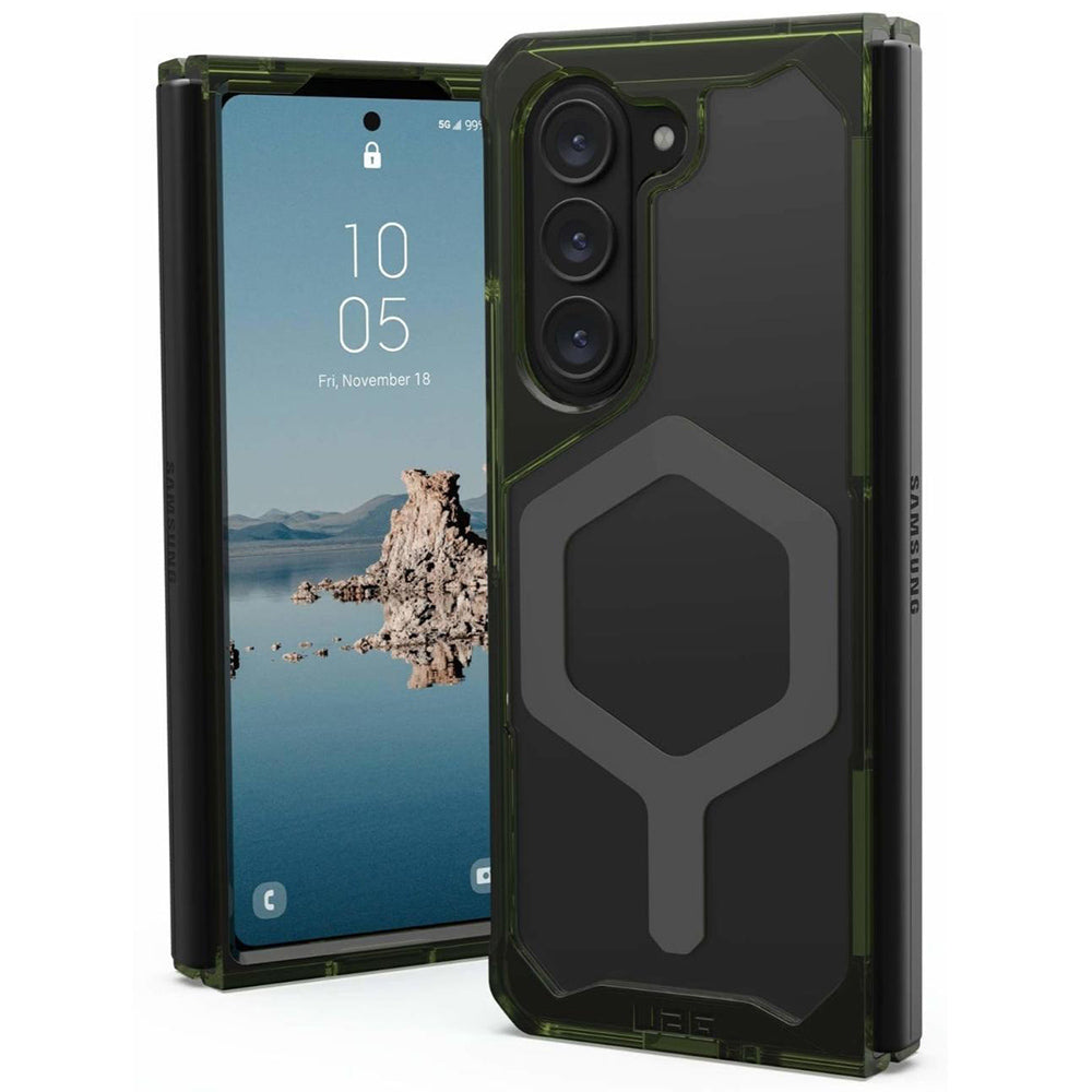 MagSafe-Hülle für Samsung Galaxy Z Fold5 F946, Urban Armor Gear, Plyo Pro, Grün Grau