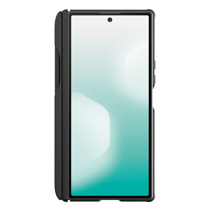 MagSafe-Hülle für Samsung Galaxy Z Fold7 F966, Nillkin, CarboProp mit transparentem schwarzem Objektivschutz und S-Pen-Halter, Schwarz