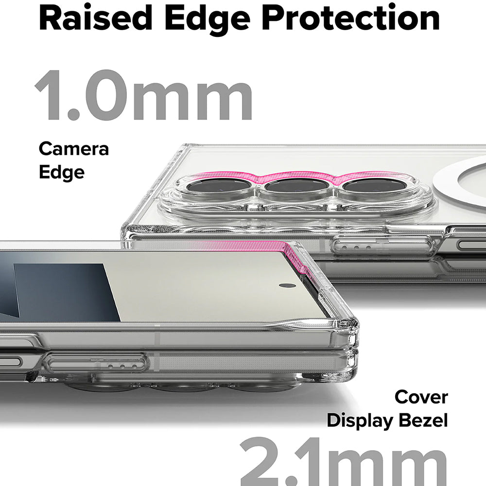 MagSafe-Hülle für Samsung Galaxy Z Fold7 F966, Ringke, Fusion, Transparent