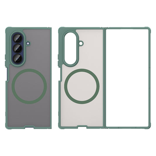 MagSafe-Hülle für Samsung Galaxy Z Fold7 F966, Techsuit, HaloFrost II, Grün