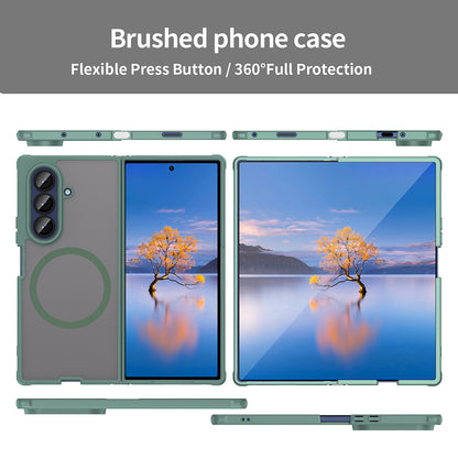 MagSafe-Hülle für Samsung Galaxy Z Fold7 F966, Techsuit, HaloFrost II, Grün