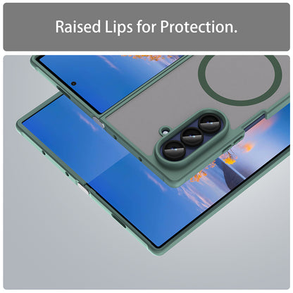 MagSafe-Hülle für Samsung Galaxy Z Fold7 F966, Techsuit, HaloFrost II, Grün