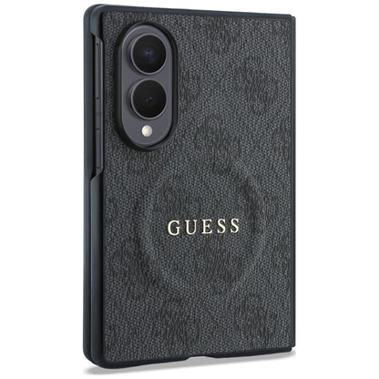 MagSafe Case for Samsung Galaxy Z Fold8 F971, Guess, 4G Leather Classic, Black