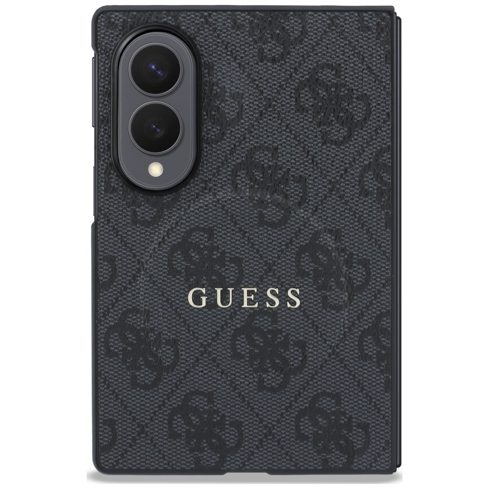 MagSafe Case for Samsung Galaxy Z Fold8 F971, Guess, 4G Leather Classic, Black