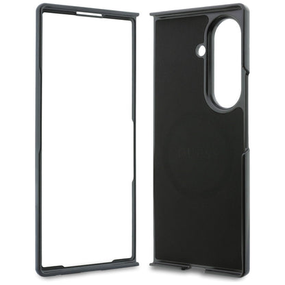 MagSafe Case for Samsung Galaxy Z Fold8 Ultra F976, Guess, 4G Leather Classic, Black
