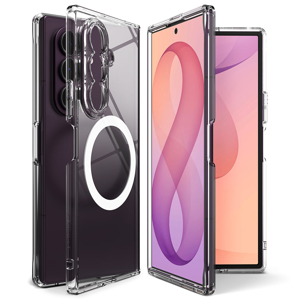 MagSafe Case for Samsung Galaxy Z Fold8 Ultra F976, Ringke, Fusion, Transparent