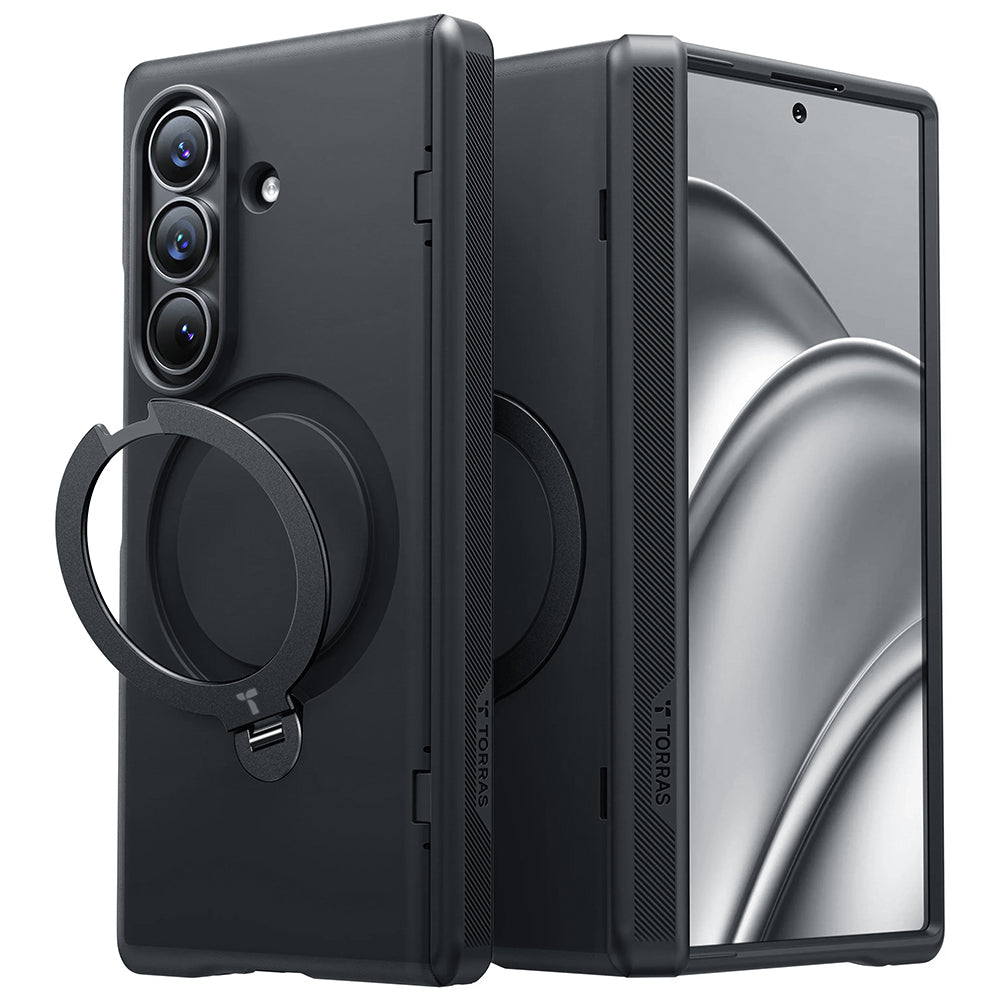 MagSafe-Hülle für Samsung Galaxy Z Fold8 Ultra F976, Torras, Ostand Q3 Spin, Schwarz