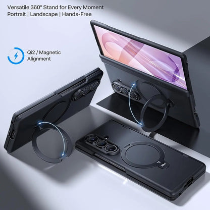 MagSafe-Hülle für Samsung Galaxy Z Fold8 Ultra F976, Torras, Ostand Q3 Spin, Schwarz