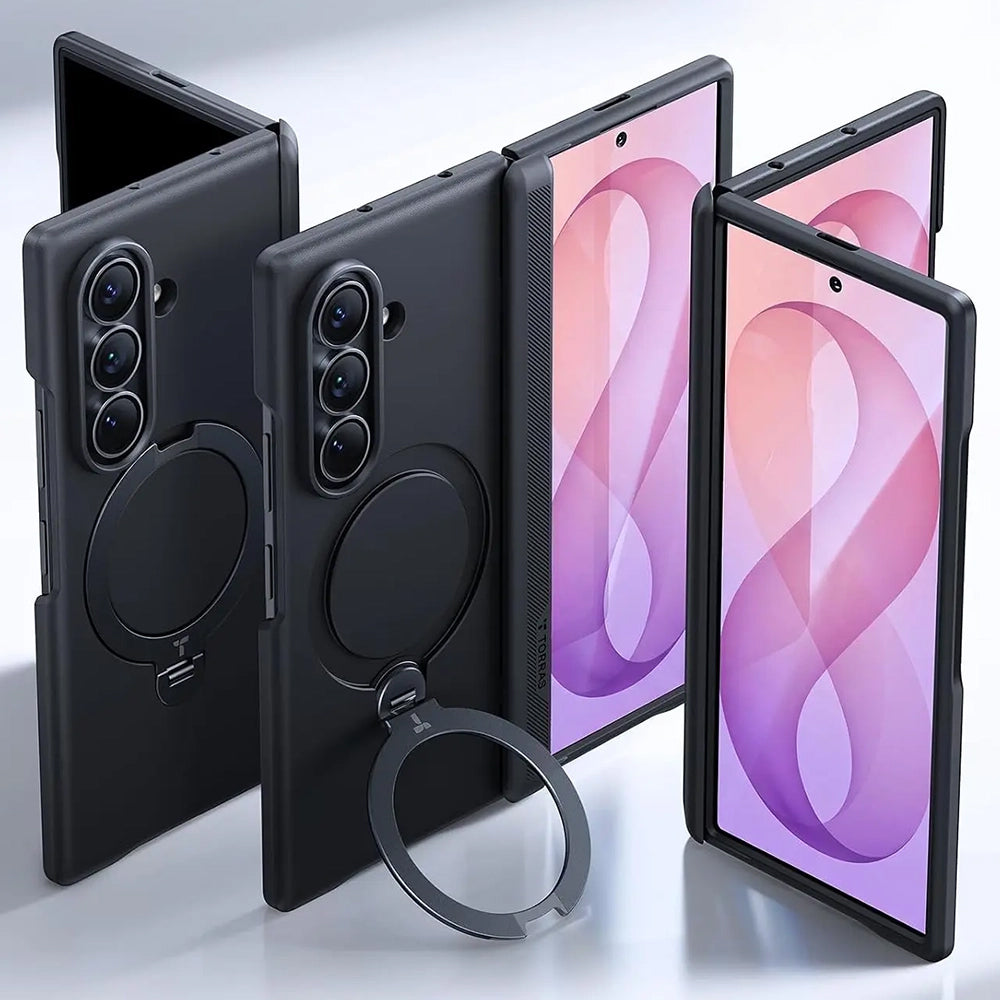 MagSafe-Hülle für Samsung Galaxy Z Fold8 Ultra F976, Torras, Ostand Q3 Spin, Schwarz