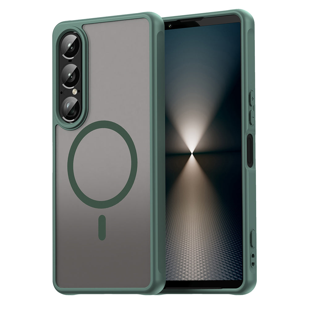 MagSafe Case for Sony Xperia 1 VII, Techsuit, HaloFrost II, Green