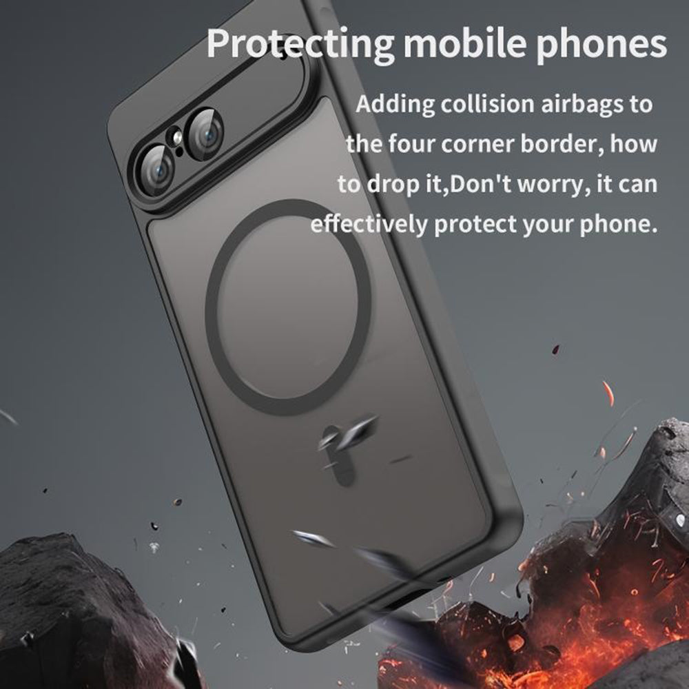 MagSafe Hülle für Sony Xperia 10 VII, Techsuit, HaloFrost II, Schwarz