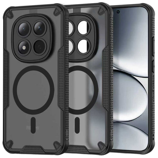 MagSafe Hülle für Xiaomi Poco M8 Pro / Redmi Note 15 Pro+ 5G, Tech-Protect, Rugged Shield, Schwarz