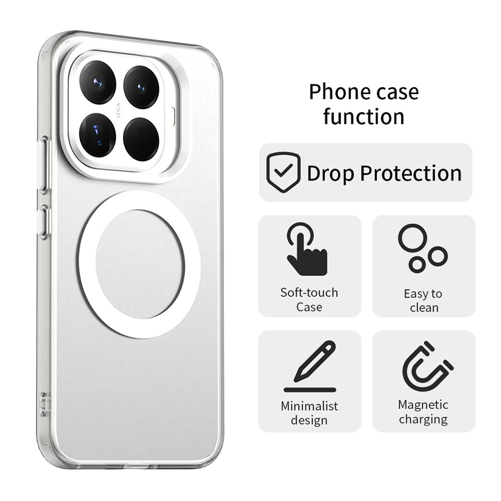 MagSafe Hülle für Xiaomi 15T Pro, Techsuit, CandyCase, Weiß