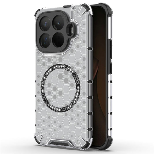 MagSafe Hülle für Xiaomi 15T Pro, Techsuit, HoneyComb Shield, Weiß
