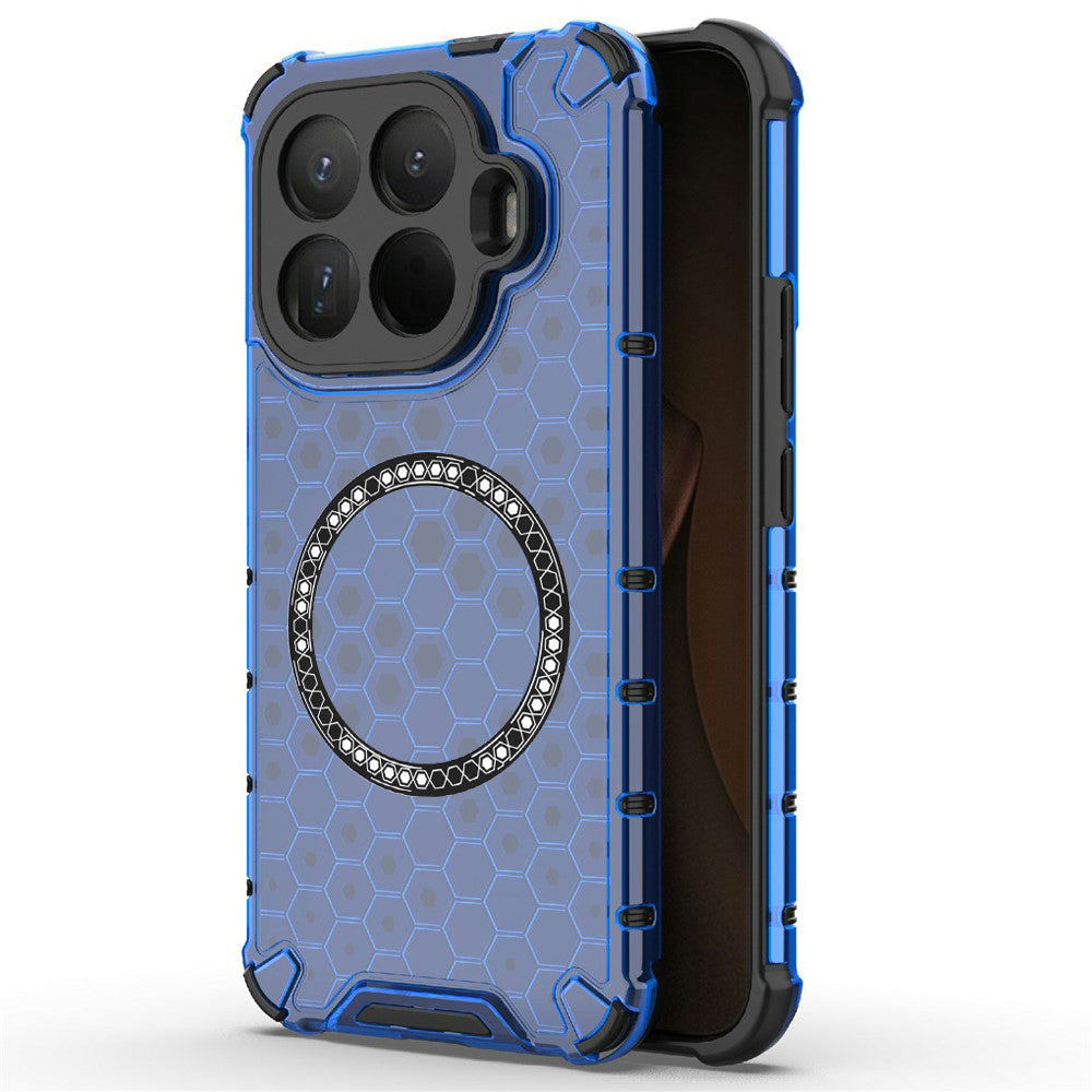 MagSafe Hülle für Xiaomi 15T Pro, Techsuit, HoneyComb Shield, Blau