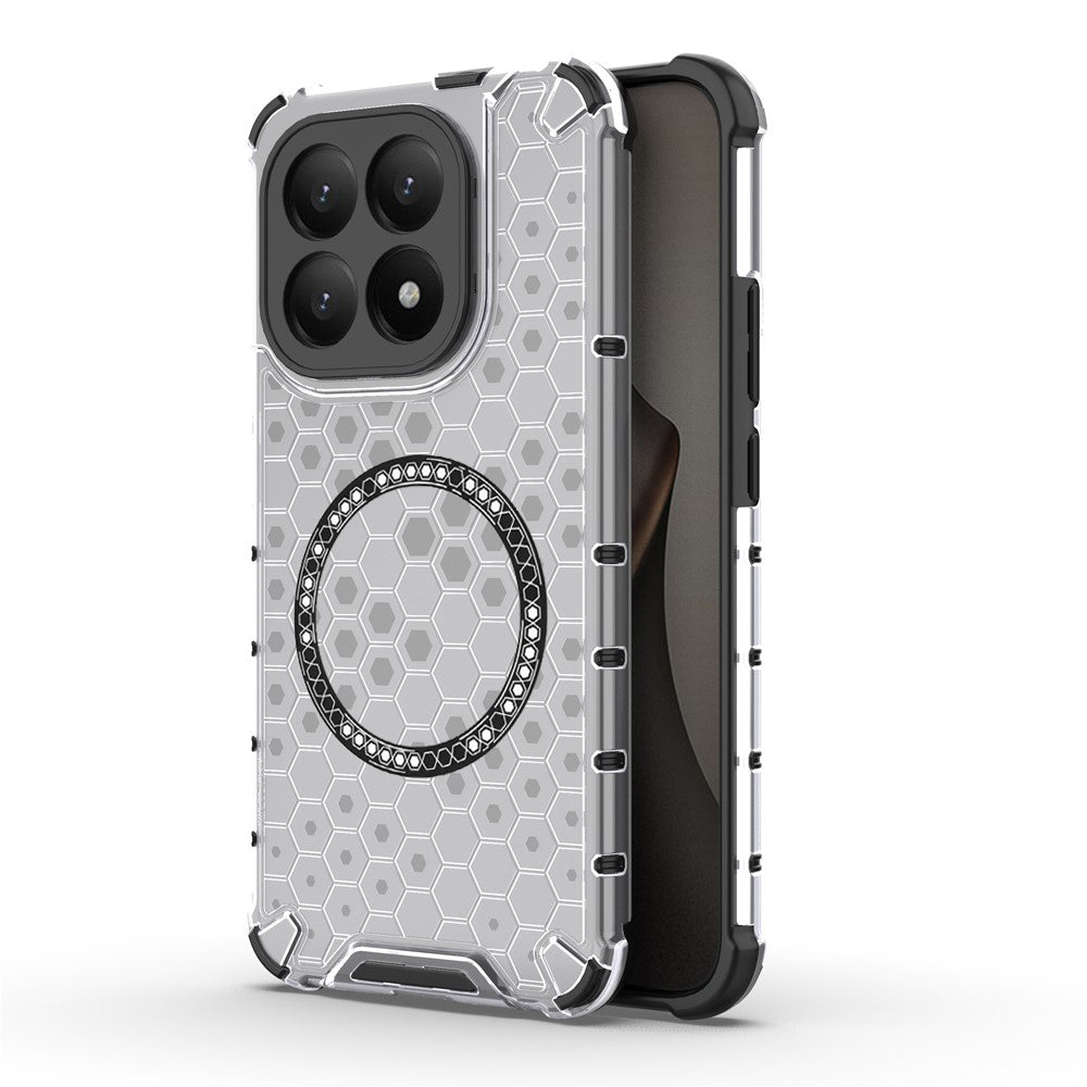 MagSafe Hülle für Xiaomi 15T, Techsuit, HoneyComb Shield, Weiß