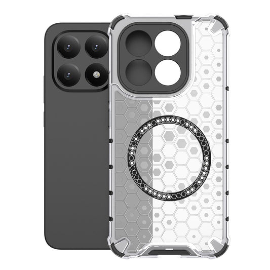 MagSafe Hülle für Xiaomi 15T, Techsuit, HoneyComb Shield, Weiß