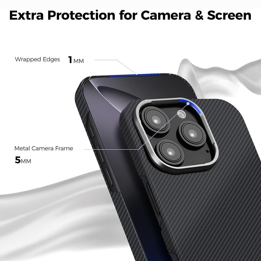 MagSafe Case for Xiaomi 17 Ultra, Techsuit, Aramid Fiber, Black