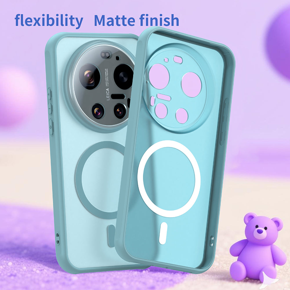 MagSafe Hülle für Xiaomi 17 Ultra, Techsuit, HaloFrost II, Hellgrün