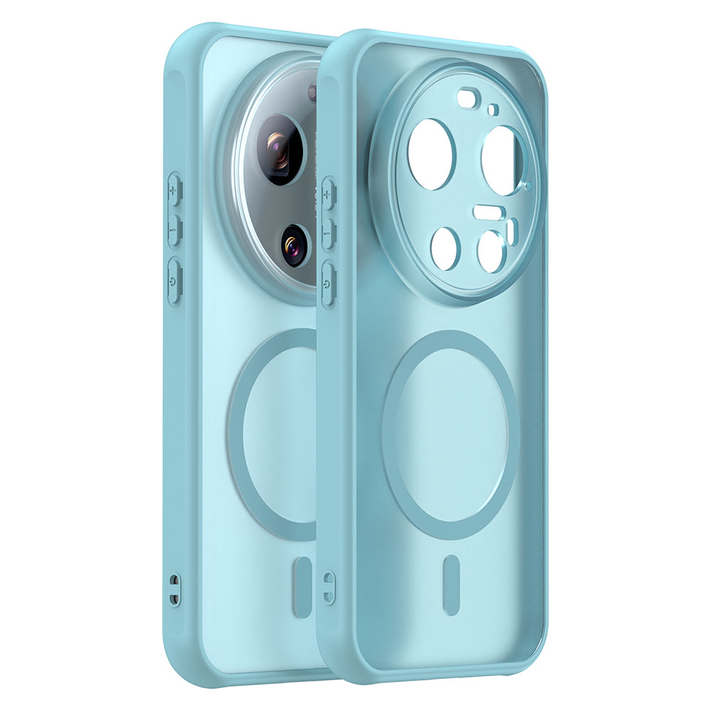 MagSafe Hülle für Xiaomi 17 Ultra, Techsuit, HaloFrost II, Hellgrün