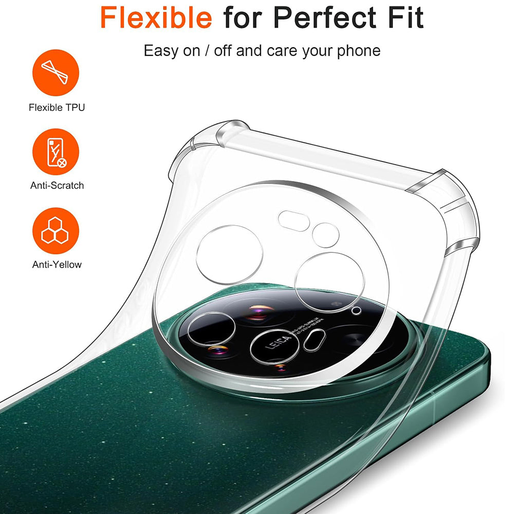 MagSafe-Hülle für Xiaomi 17 Ultra, Techsuit, stoßfest, transparent
