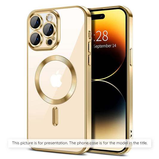 MagSafe-Hülle für Xiaomi 17T Pro, Techsuit, Luxury Crystal, Gold