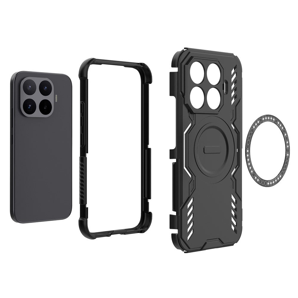 MagSafe-Hülle für Xiaomi 17T, Techsuit, ArmorMag, Schwarz
