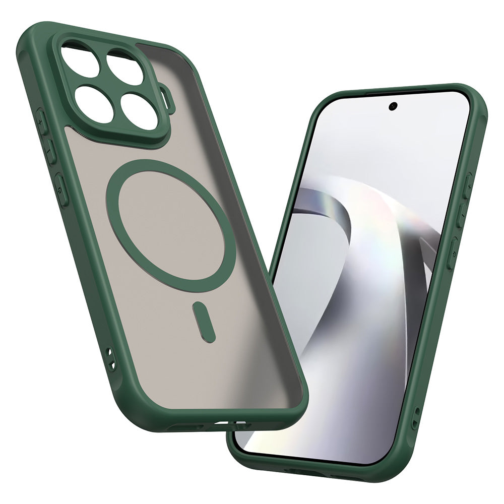 MagSafe Case for Xiaomi 17T, Techsuit, HaloFrost II, Green