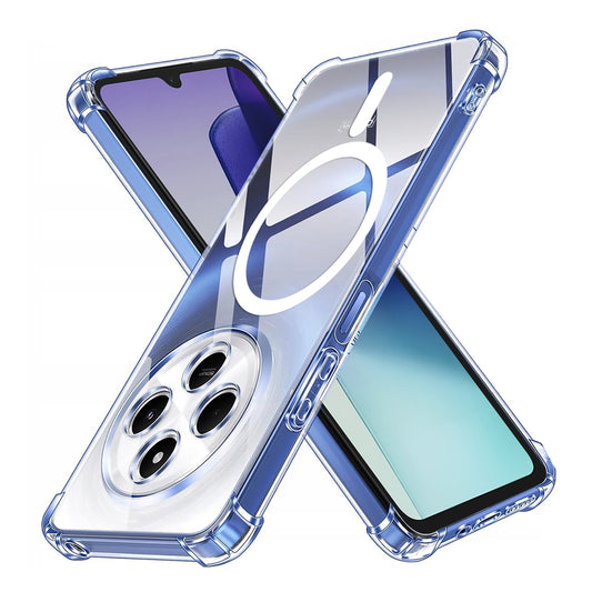 MagSafe-Hülle für Xiaomi Poco C75 / Redmi 14C, Techsuit, stoßfest, transparent